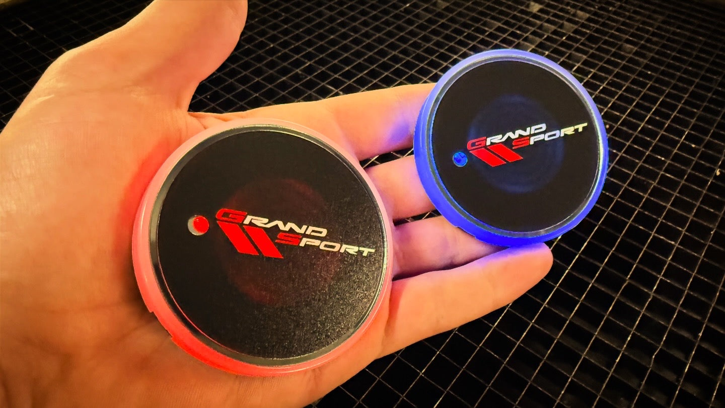 Custom LED CupHolders ANY DESIGN. (Includes 2) - Forged Concepts