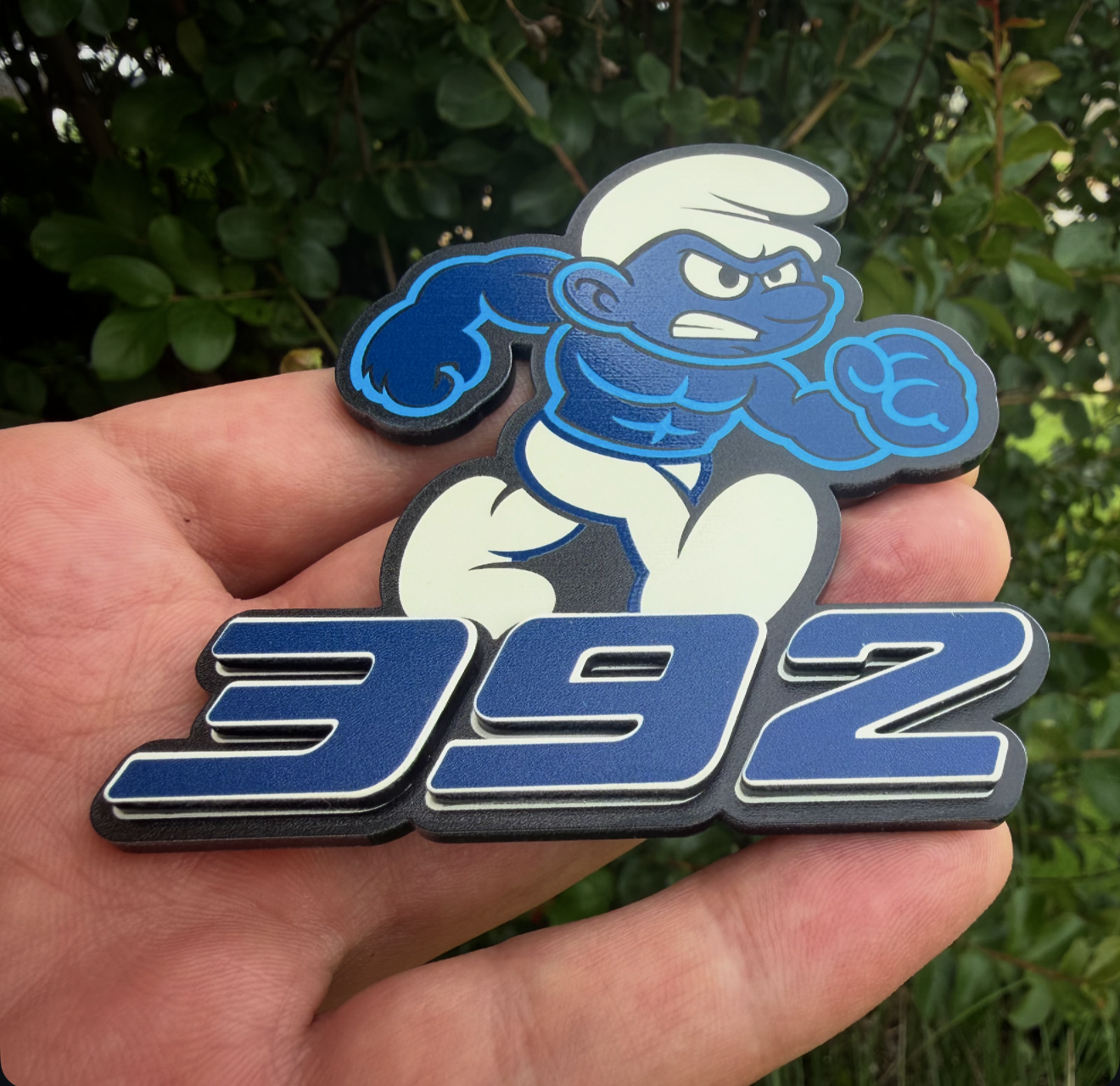 NEW 3D 392 Smurf Pack (2 Badges w/raised 392)