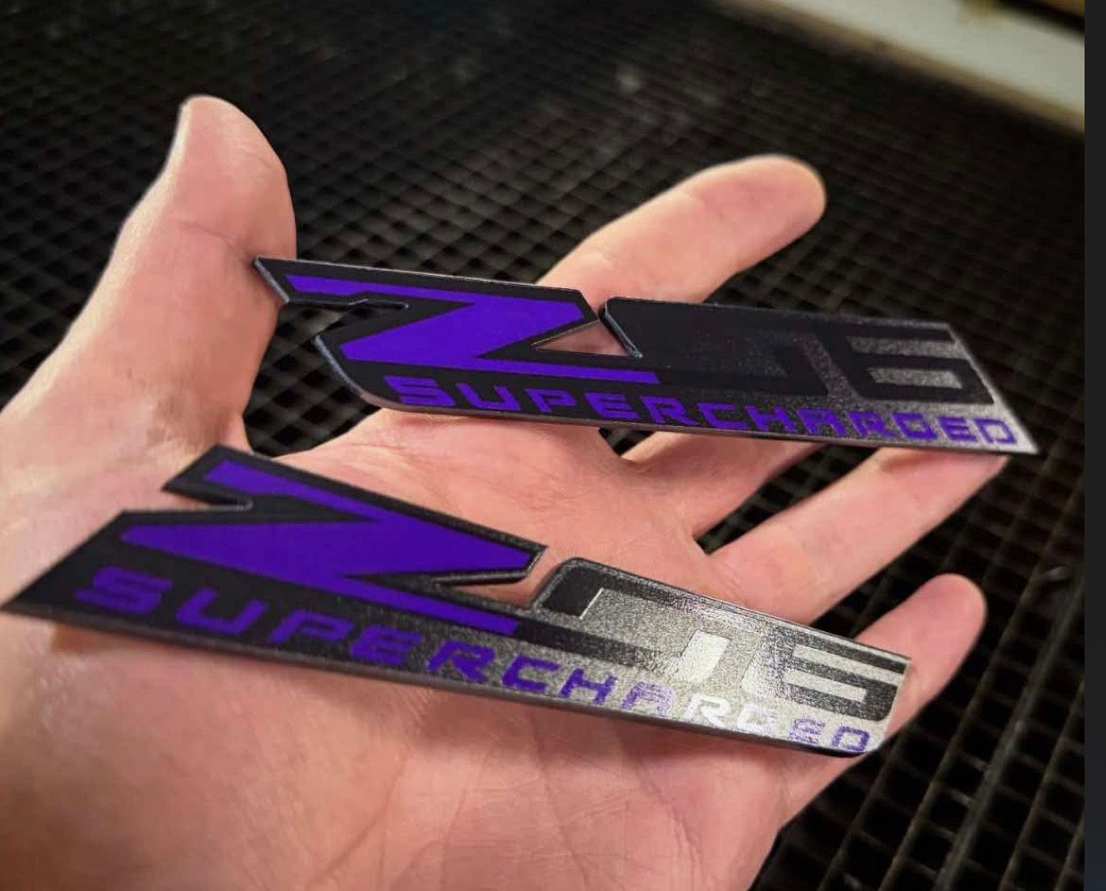 Z06 Supercharged Badges (2 Included) - Forged Concepts