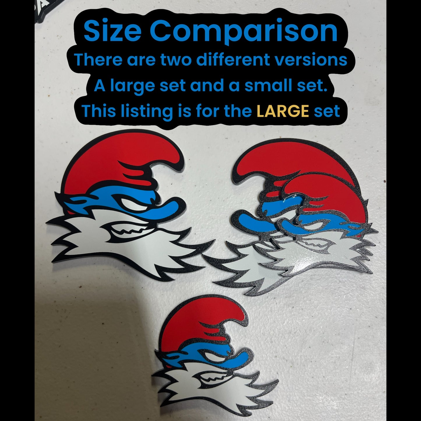 Evil Papa Badges (2 Badges) Large Version - Forged Concepts