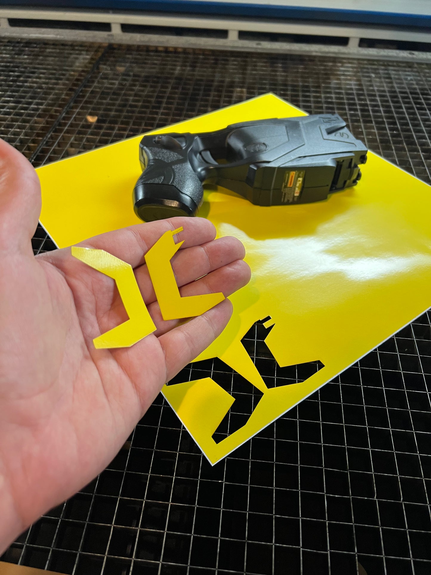 Taser X2 Yellow Side Stickers - Forged Concepts