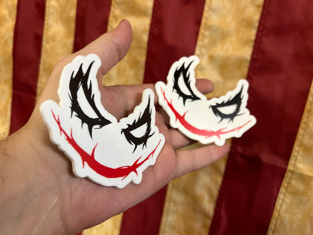 NEW White Joker Badges (2 included)