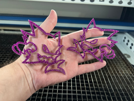 LIMITED EDITION Ghost Sparkle Haunter Badges (2 Badges)
