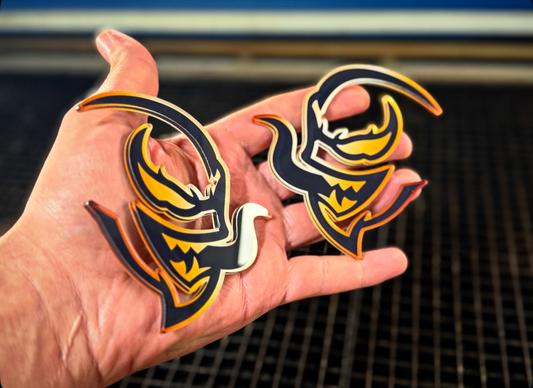 NEW Golden Hell Venom Badges (ULTRA GLOSS) LIMITED RELEASE - Forged Concepts