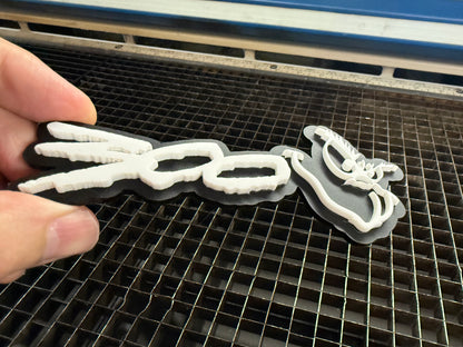 3D 300 Grynch Custom Badge (1 included) - Forged Concepts