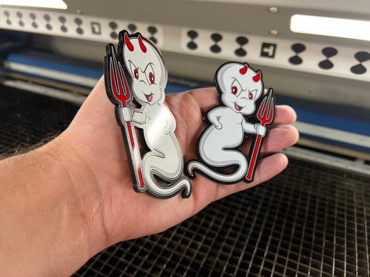 Casper the Not So Friendly Ghost Badges (2 included)