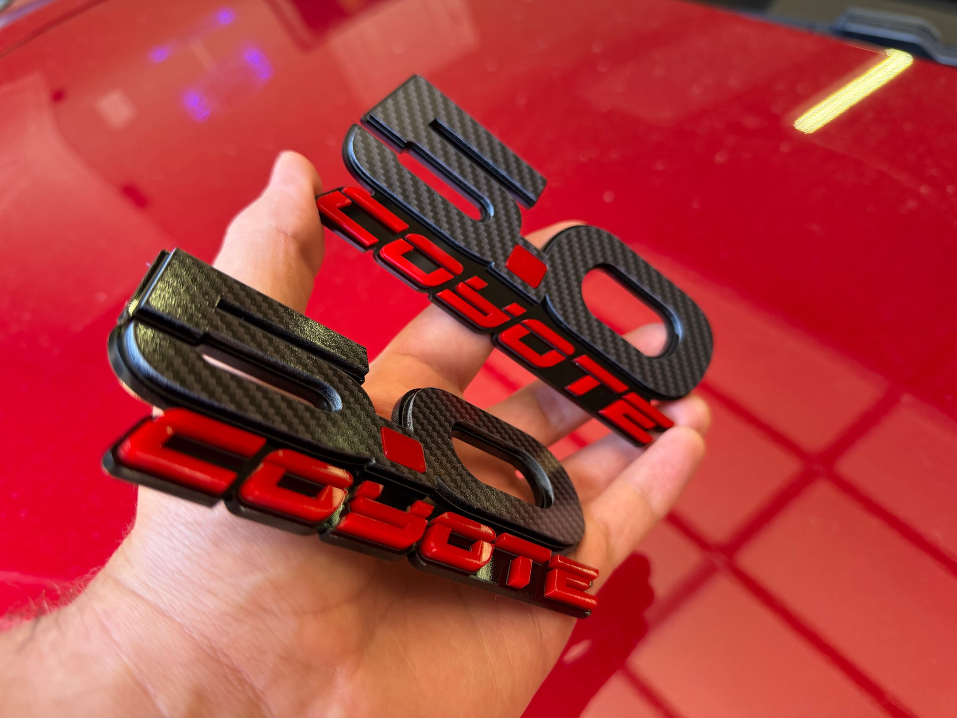 NEW Dual Layer Coyote 5.0 Badges (2 Badges) - Forged Concepts