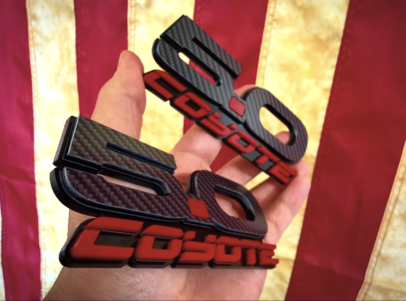 NEW Dual Layer Coyote 5.0 Badges (2 Badges) - Forged Concepts