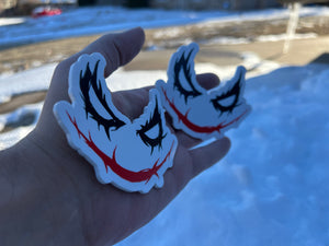NEW White Joker Badges (2 included)