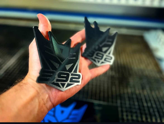 Murdered Out Decepticon 392 Badges (2 included)