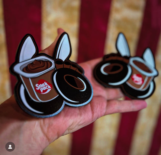 Snack Pack Badges Chocolate Version (2 Badges) - Forged Concepts