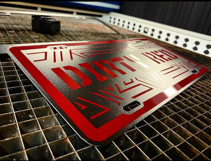 Custom METAL License Plate OR Frame - Forged Concepts