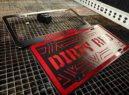 Custom METAL License Plate OR Frame - Forged Concepts