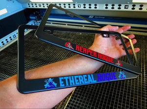 Custom METAL License Plate OR Frame - Forged Concepts