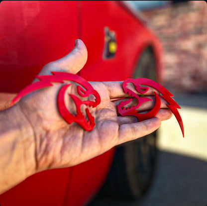 NEW RED Version Godzilla Badges (2 included) - Forged Concepts