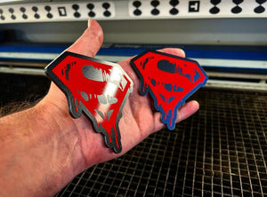 Superman Dripping Badges (2 included)