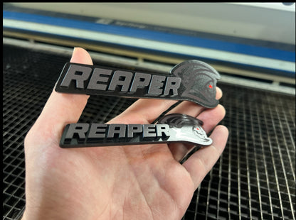 3D Reaper Badges (2 badges) - Forged Concepts