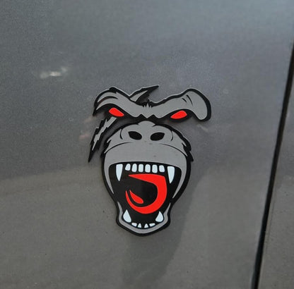 Scarred Eye Gorilla Badges (2 Included)