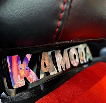 Custom Head Rest Plaques (2 Included) - Forged Concepts