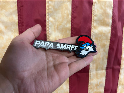 Evil Papa Smurf Badges (3 Badges) Regular Size - Forged Concepts