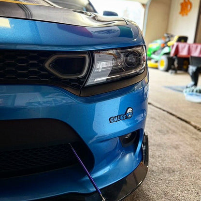 Aggressive Smurf Grille & Rear Badges (2 Badges) - Forged Concepts