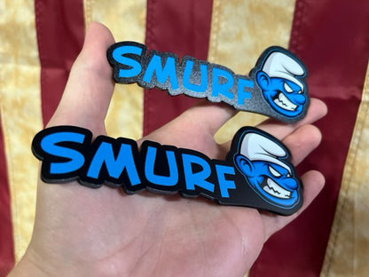 Aggressive Smurf Grille & Rear Badges (2 Badges) - Forged Concepts