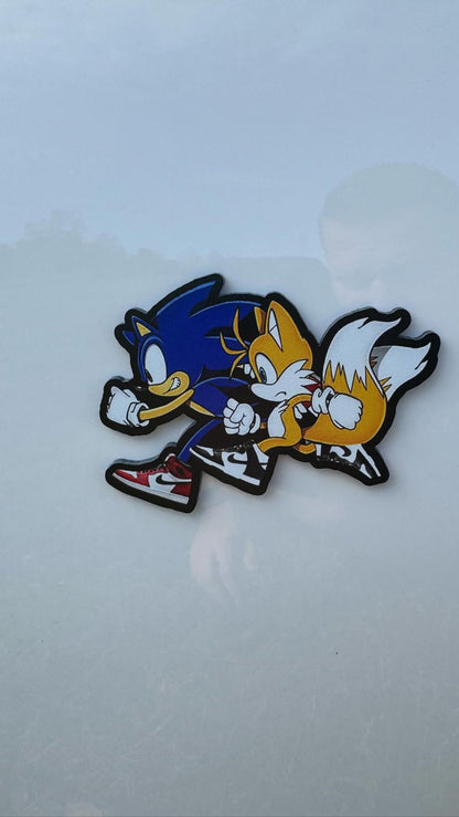 Sonic/Tails Badges (2 included) - Forged Concepts