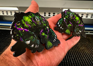 Venomized Hulk Badges V2  (2 Badges)