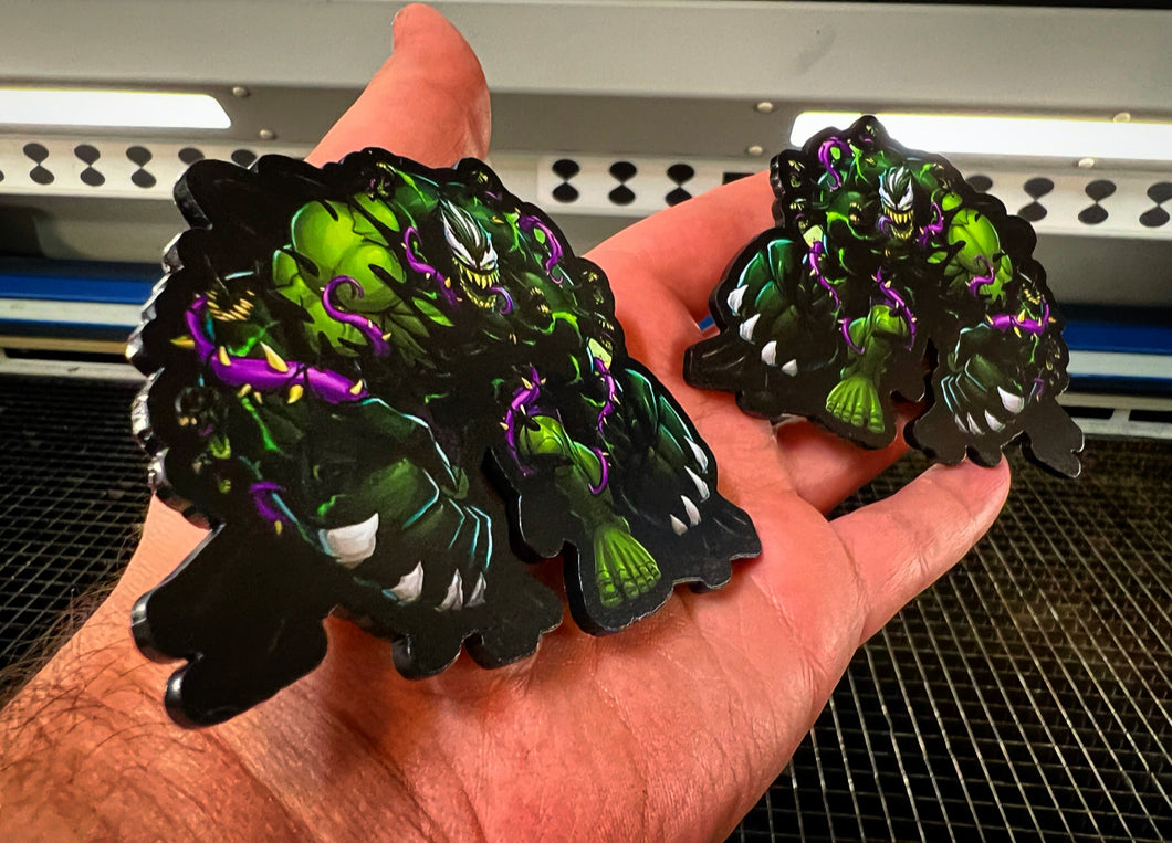 Venomized Hulk Badges V2  (2 Badges)