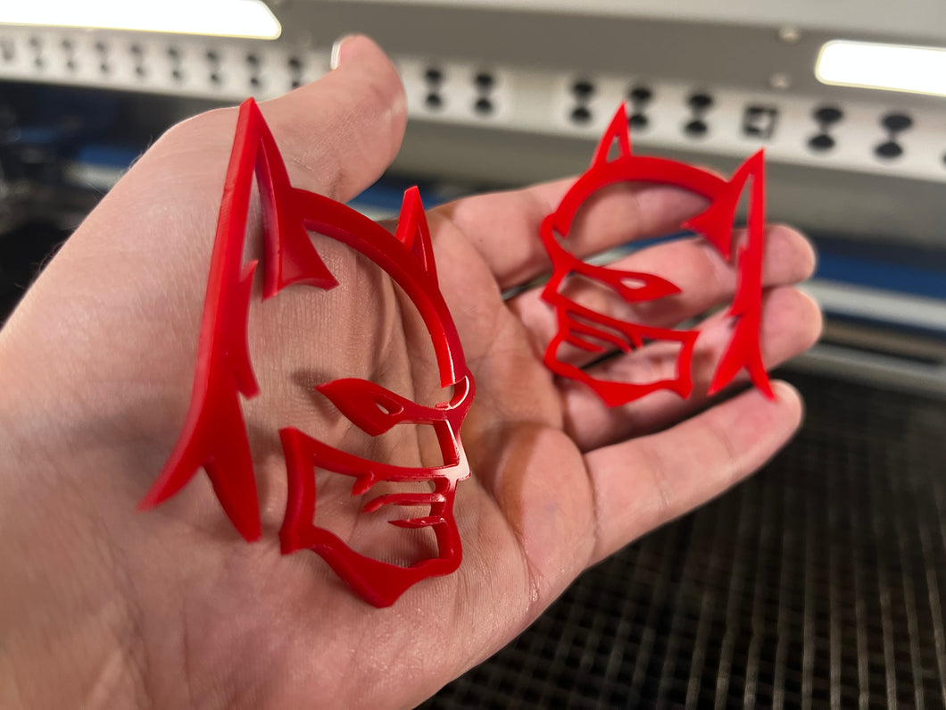 RED Batman HellBat Badges (2 included)