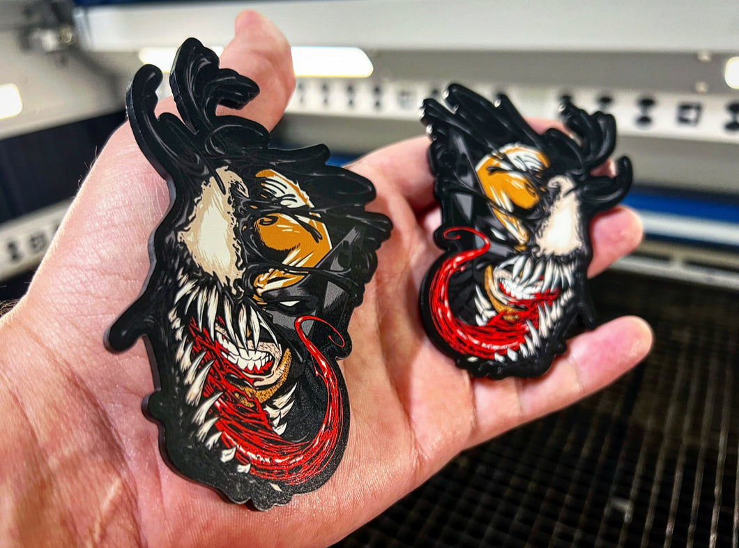Venomized Wolverine Badges