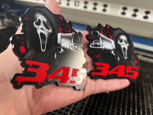 Bloody 345 GhostFace Badges