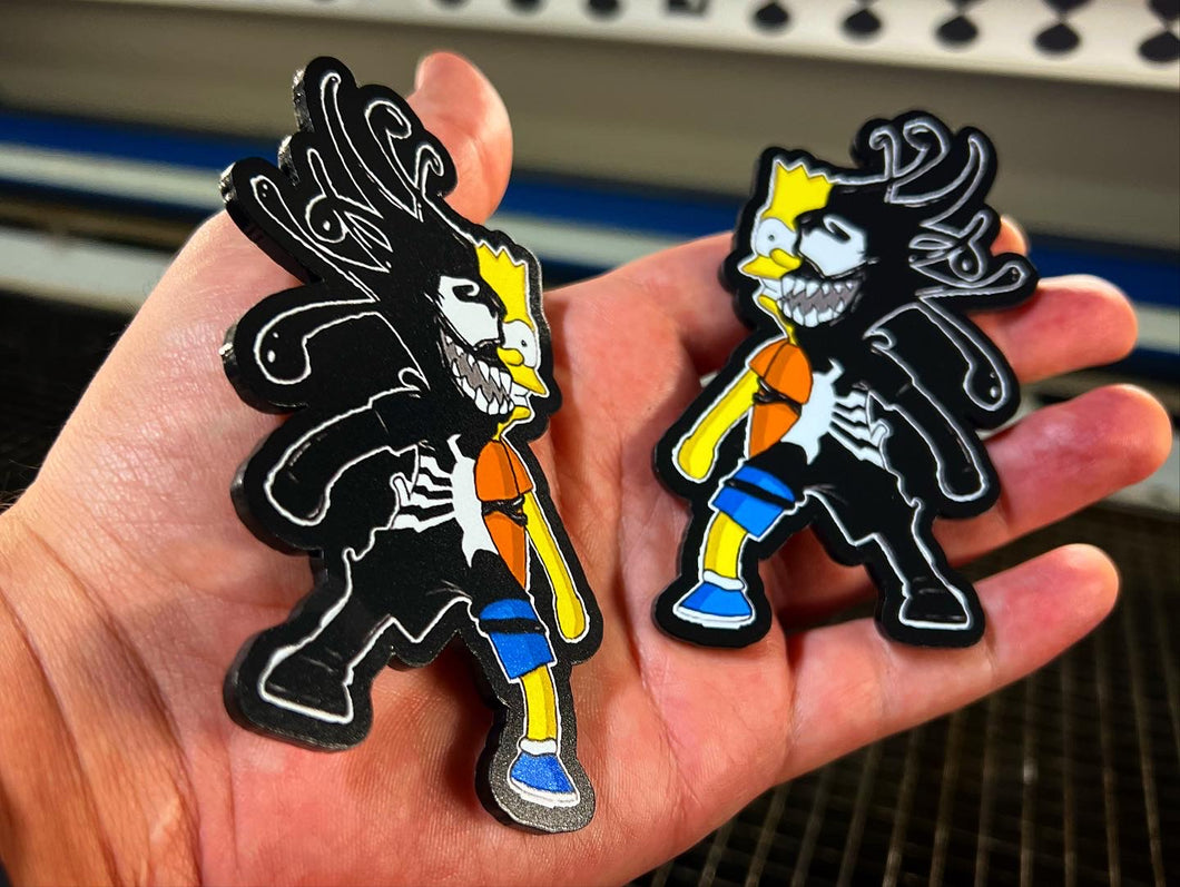 Venomized Bart Version 2 Badges  (2 Badges)