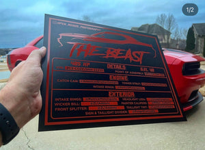 Custom Show Board/Display Sign