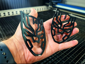 Hollow Black Panther Badges (2)