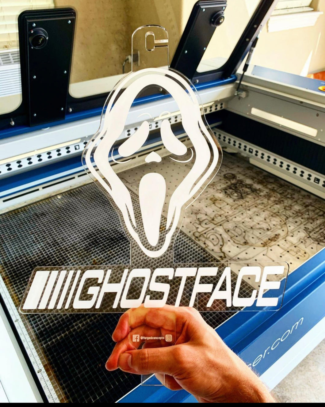 Ghost Face Hood Prop