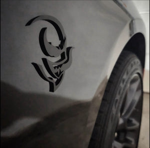 Hell Venom Badges (Matte Black)
