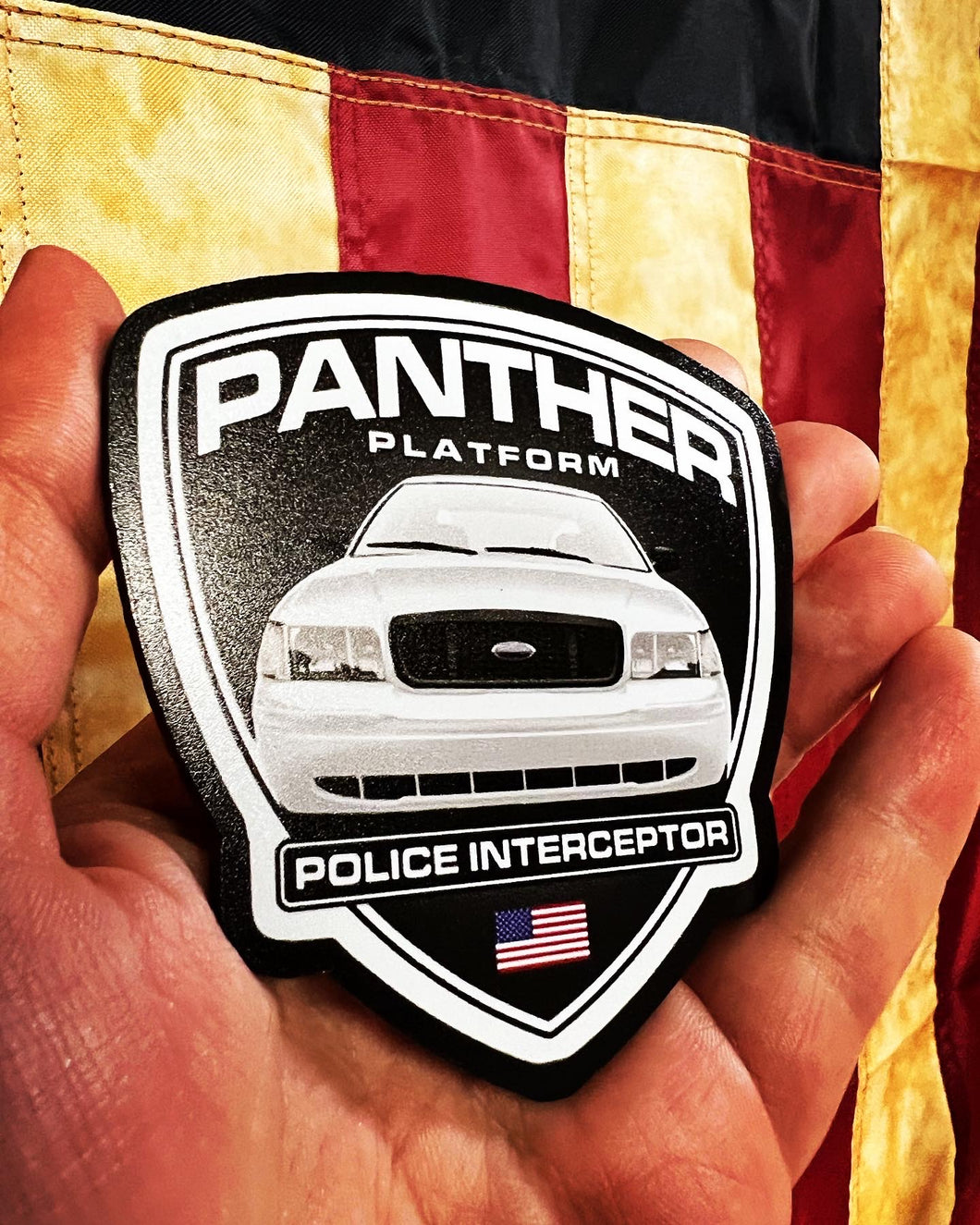 White Police Interceptor Badges  (2 Badges)