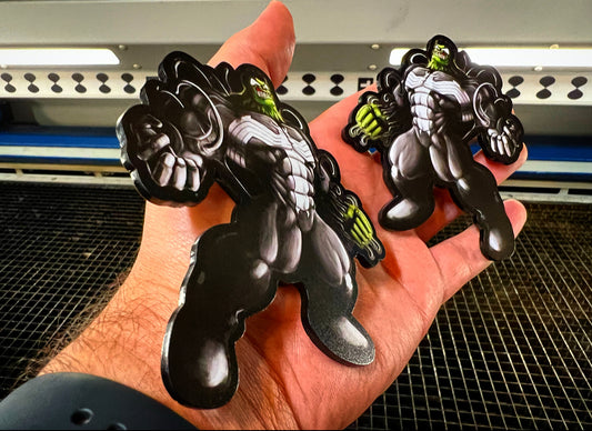 Venomized Hulk Badges V3  (2 Badges) - Forged Concepts