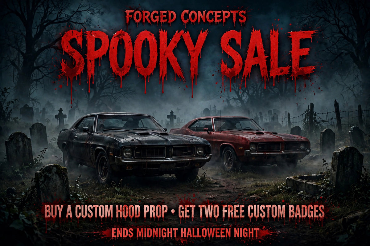 Spooky Sale – Buy a Custom Hood Prop, Get Two Custom Badges FREE