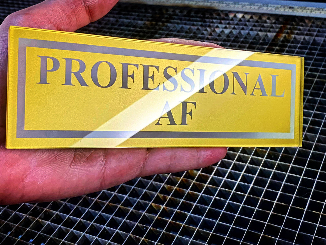 Professional AF Plaque (Free Shipping) - Forged Concepts
