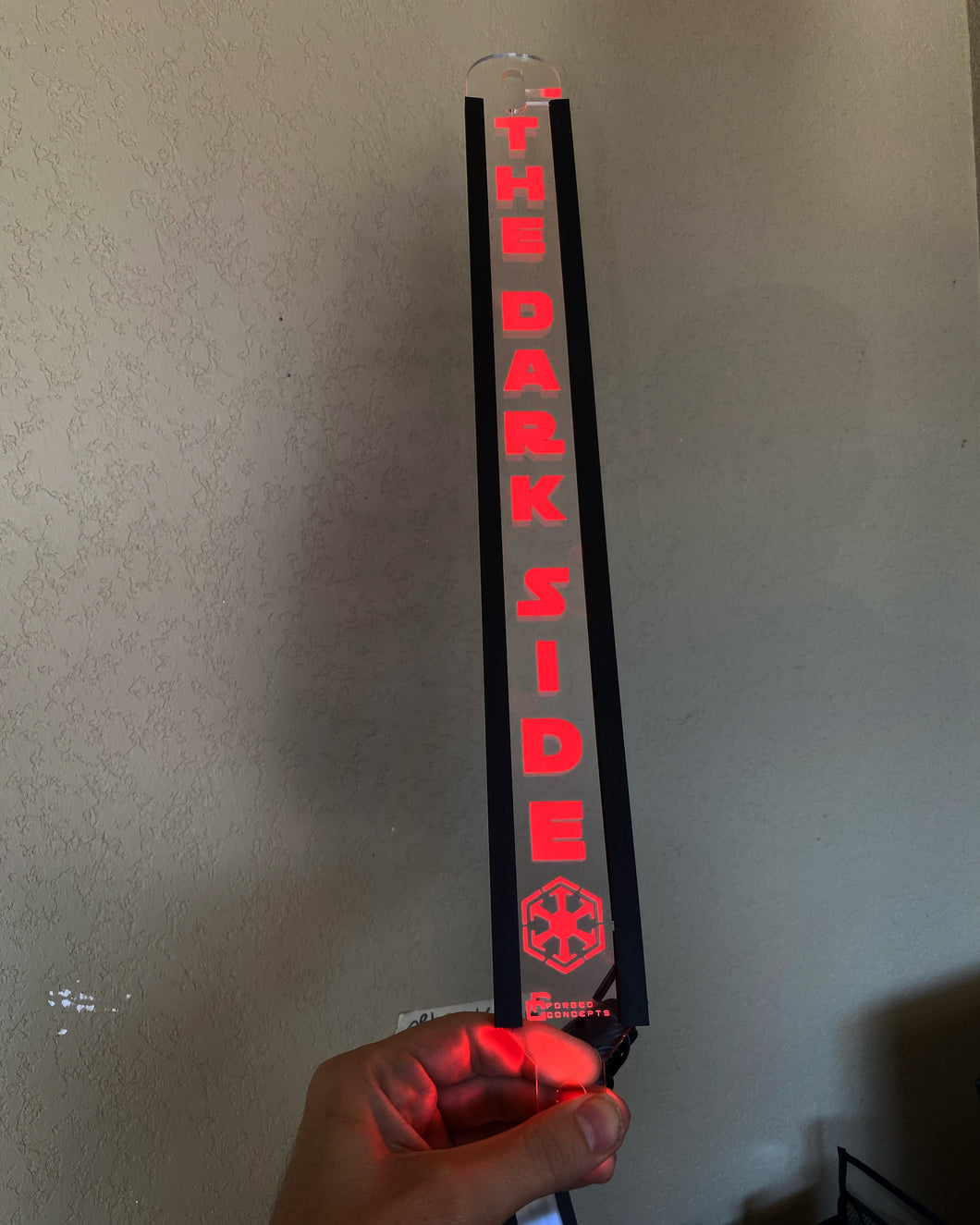 The Dark Side LED Hood Prop (RED) - Forged Concepts