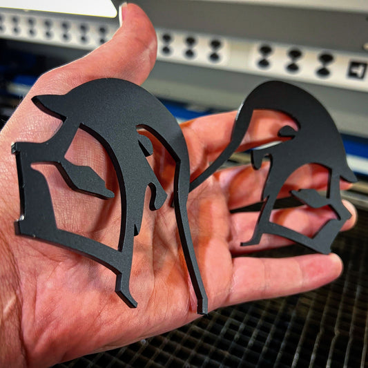 Matte Black Darth Vader Badges (2 included) - Forged Concepts