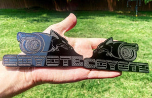 Turbo Coyote Badges (2) - Forged Concepts