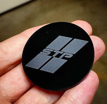 CUSTOM Challenger Fuel Lid Badge (ANY design) FREE SHIPPING - Forged Concepts