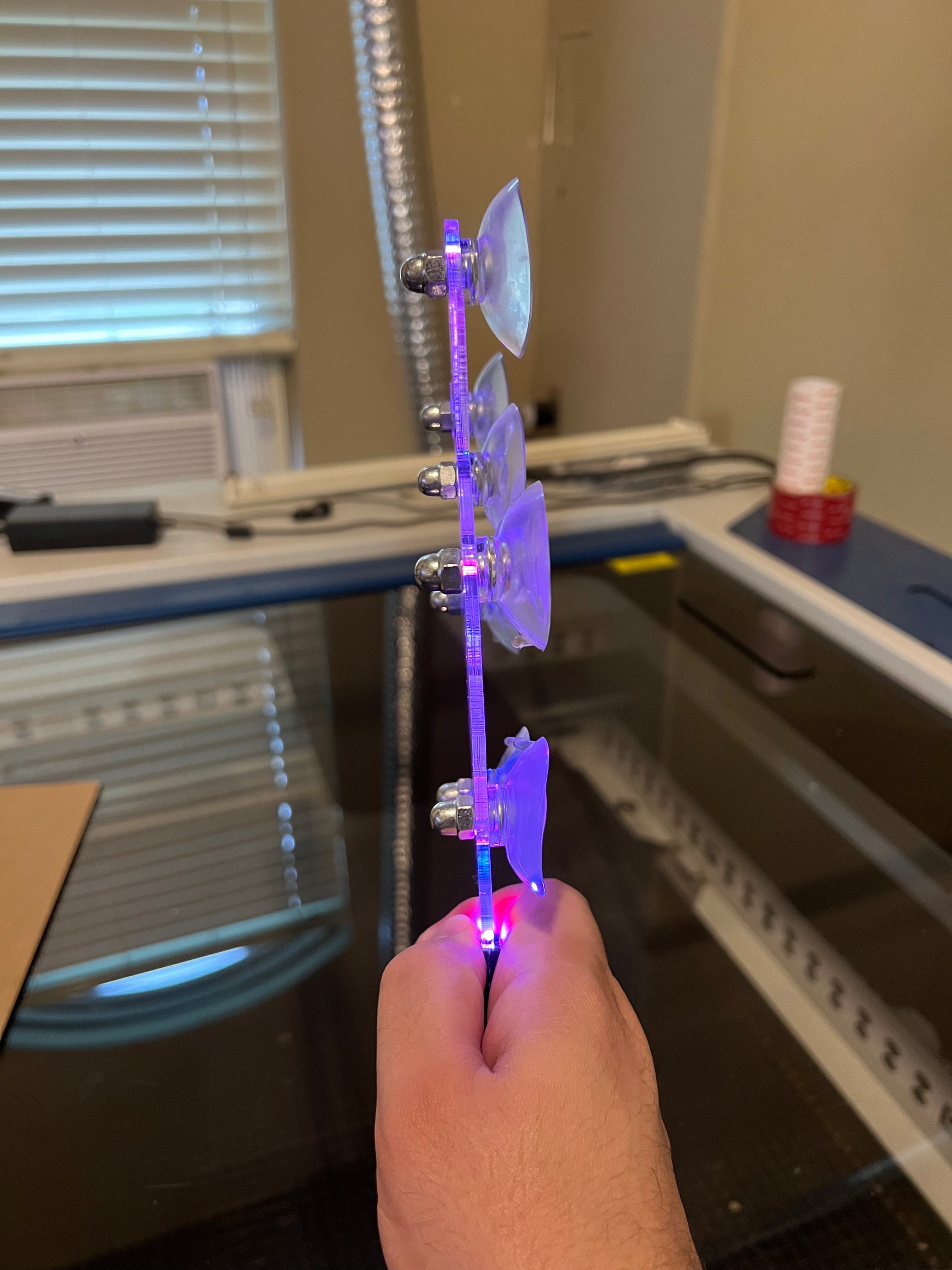 LED Custom Window Mounted Badge (Includes Suction Cups) - Forged Concepts