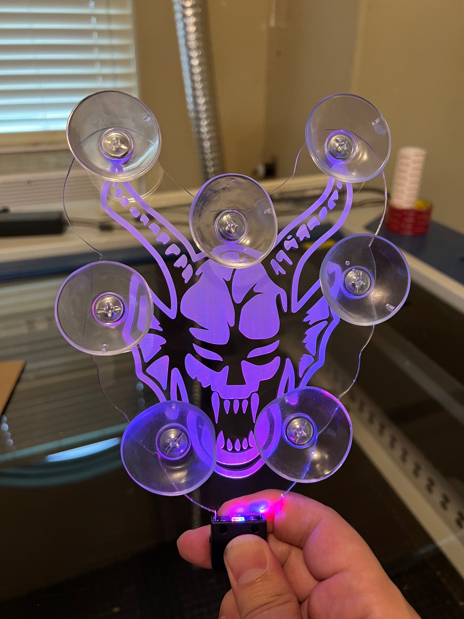 LED Custom Window Mounted Badge (Includes Suction Cups) - Forged Concepts