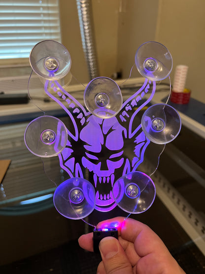 LED Custom Window Mounted Badge (Includes Suction Cups) - Forged Concepts