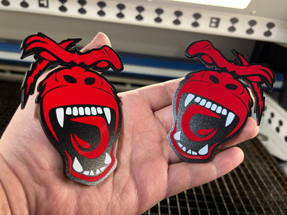 Red Scarred Ape Badges (2 included) - Forged Concepts