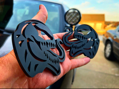 Venom Badges Matte Black (2 Included) - Forged Concepts